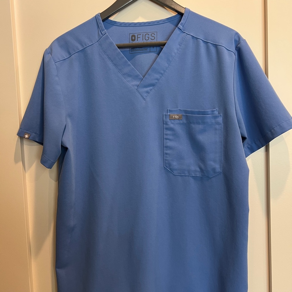 Excellent condition Figs Technical Condition Scrub Top Men -  Blue